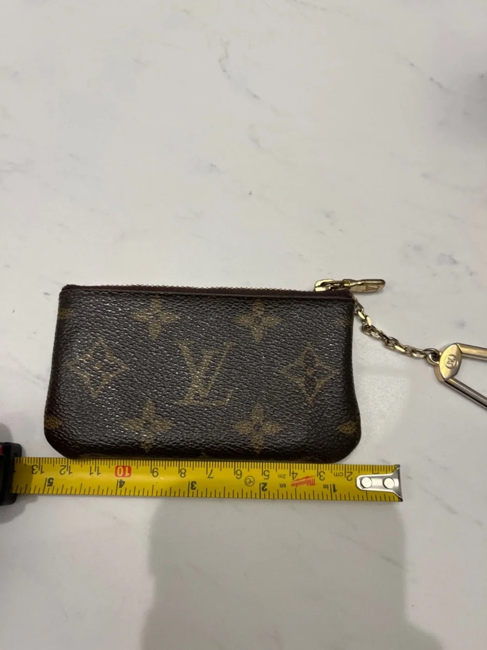 Louis Vuitton Monogram Canvas Key Pouch with Gold Hardware - Picture 6 of 6